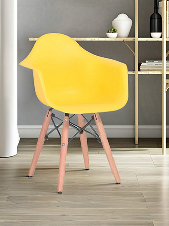 Yellow plastic armchair Eames legs.jpg