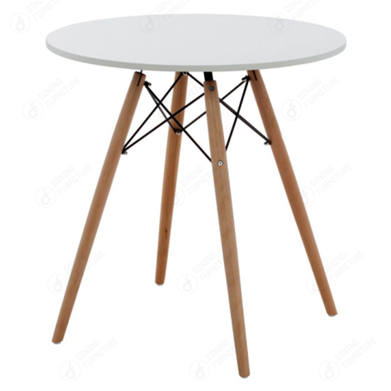 MDF Dining Table Coffee Wooden Legs Round DT-M01