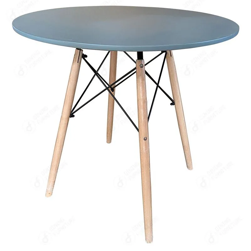MDF Dining Table Coffee Wooden Legs Round DT-M01