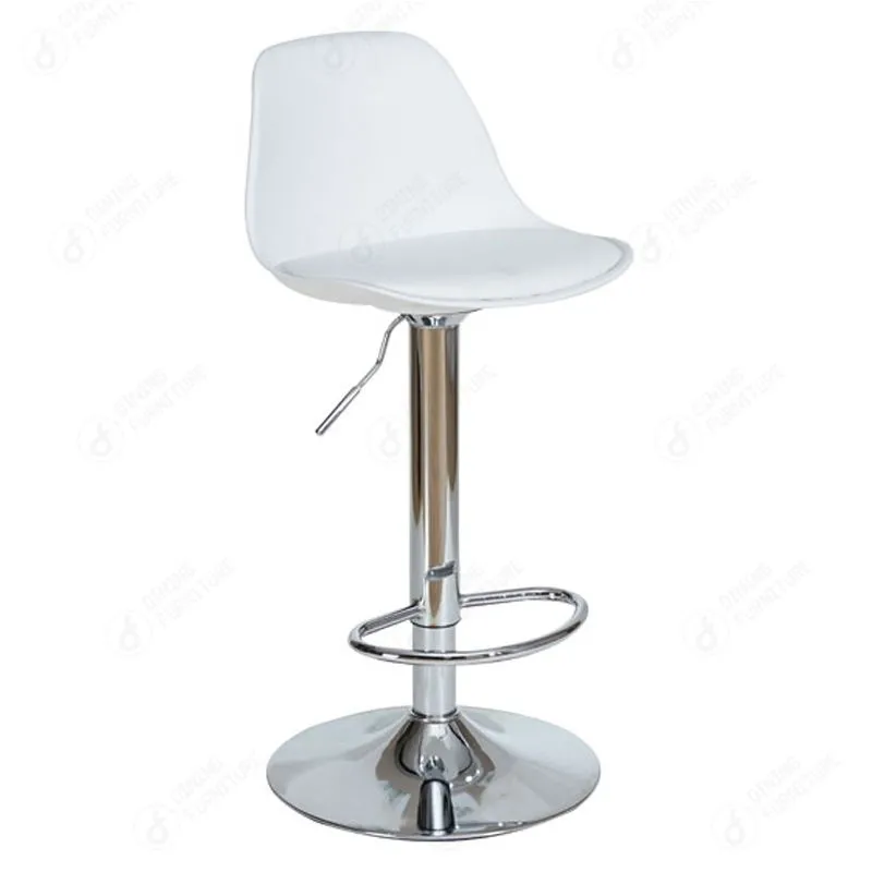 Leather Chair High Metal Base Swivel Bar DB-P09S