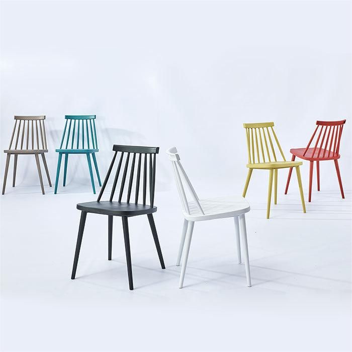 One-piece Plastic Chair Half Backrest Multicolor Seating DC-N87