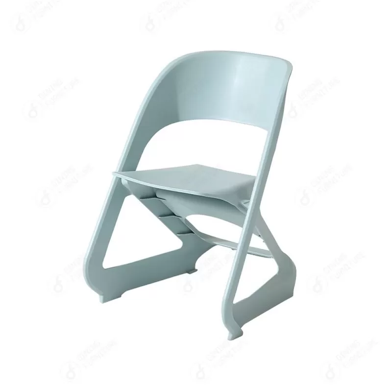 Multicolor Stackable Backrest Plastic Chair DC-N32