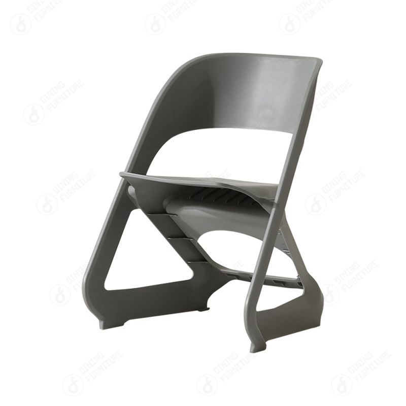 Multicolor Stackable Backrest Plastic Chair DC-N32