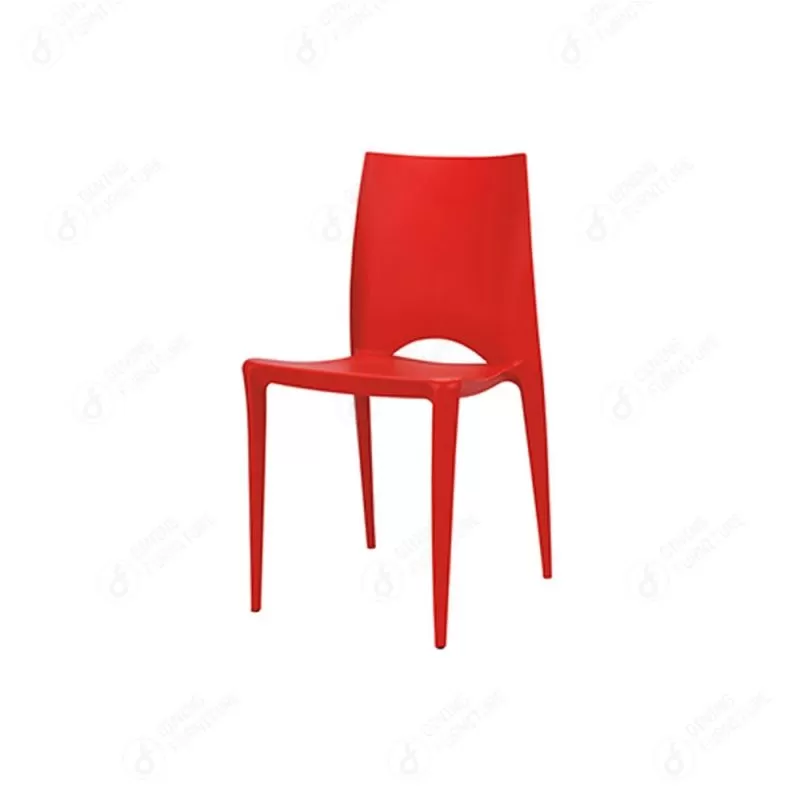 Multi-Colored Plastic Backrest Dining Chair DC-N23