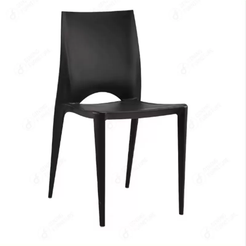 Multi-Colored Plastic Backrest Dining Chair DC-N23