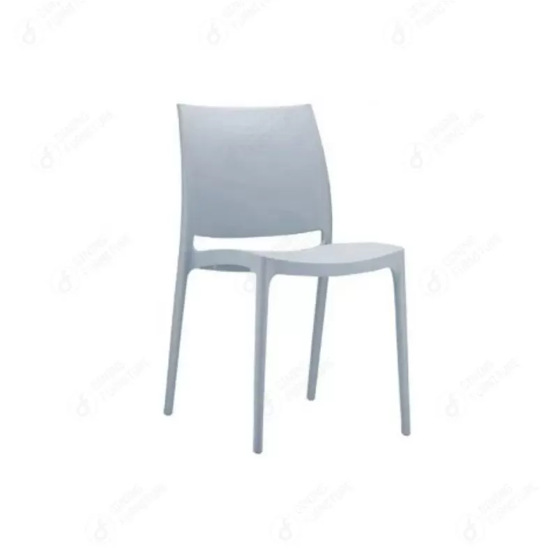 Multicolor Polypropylene Plastic Stackable Back Dining Chair DC-N24