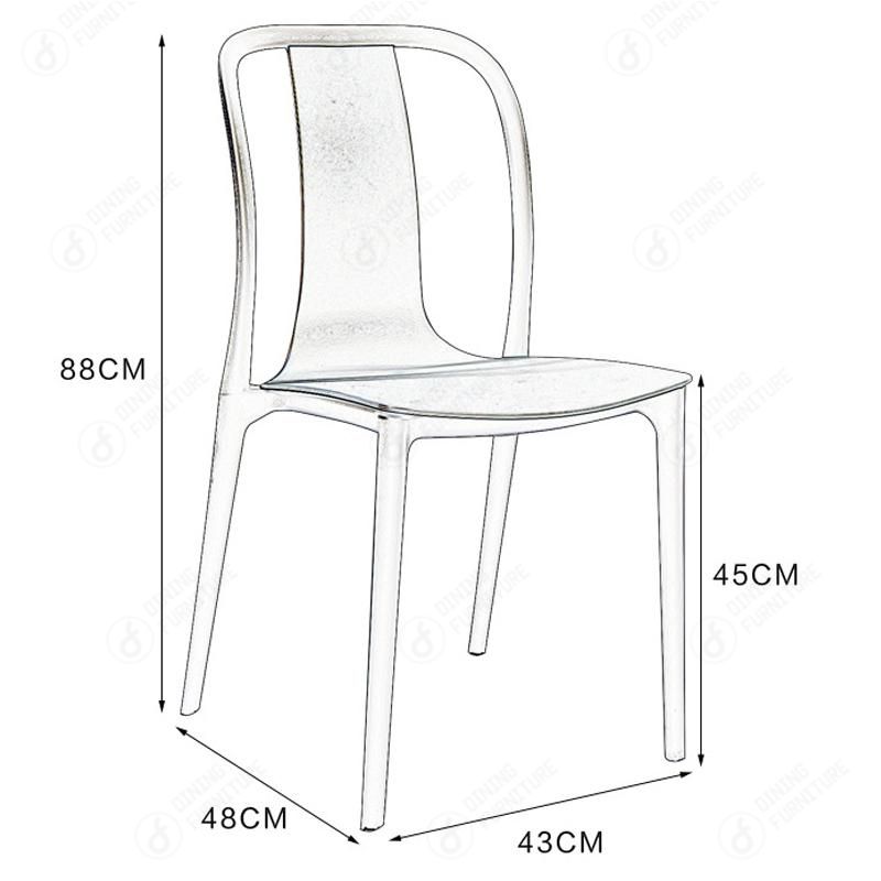 Plastic Restaurant Dining Chairs Outdoor Garden Chair DC-N28