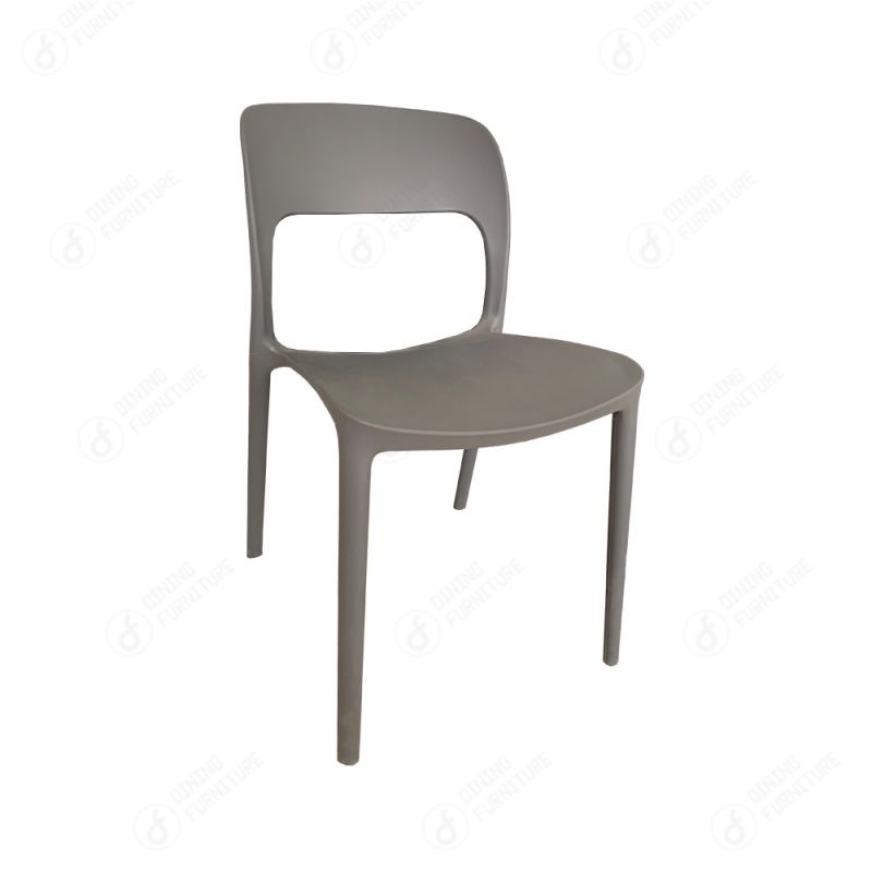 PP Dining Chair Plastic Backrest Stackable DC-N37