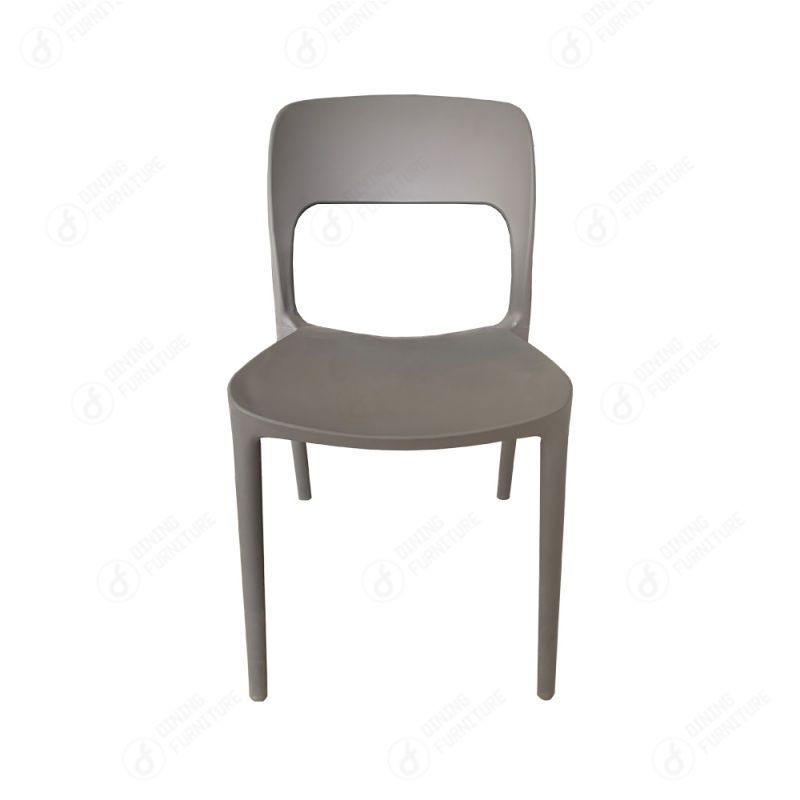 PP Dining Chair Plastic Backrest Stackable DC-N37