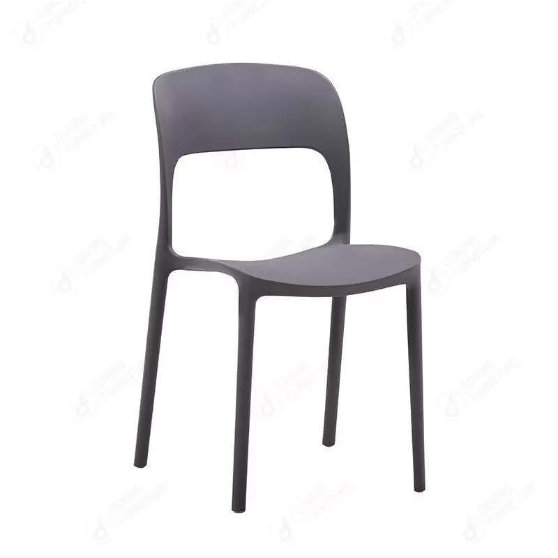 PP Dining Chair Plastic Backrest Stackable DC-N37