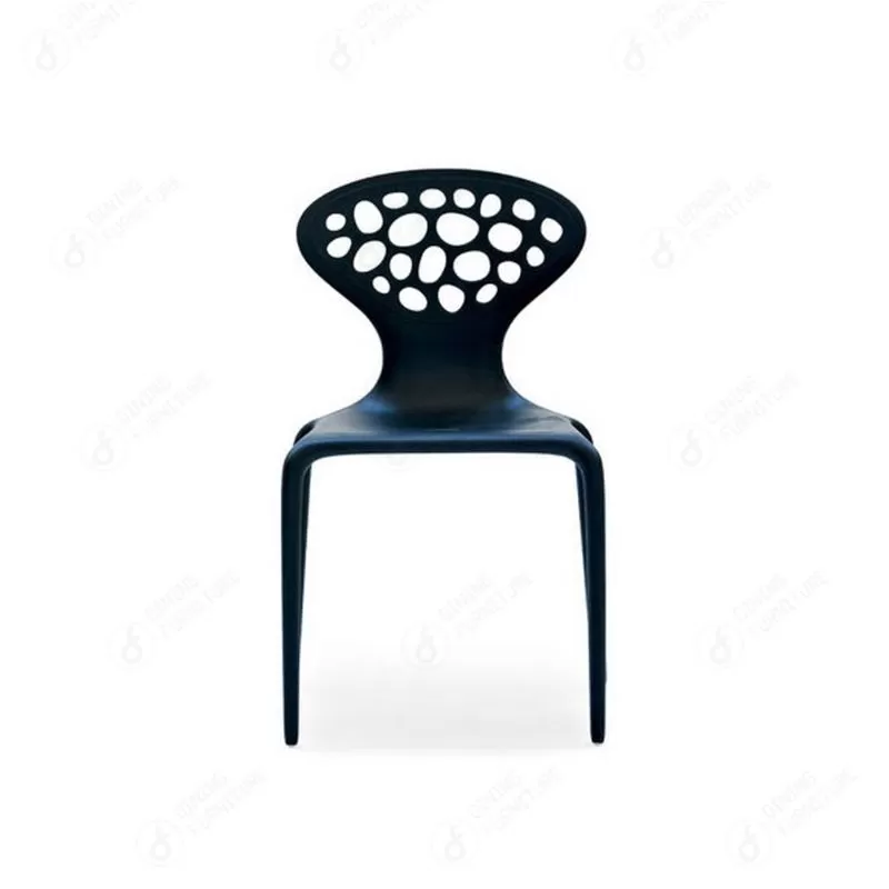 Colorful Hollow High Back Plastic Stacking Chair DC-N02