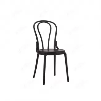 Sturdy Plastic Side Chairs with Hollow Backrest DC-N07