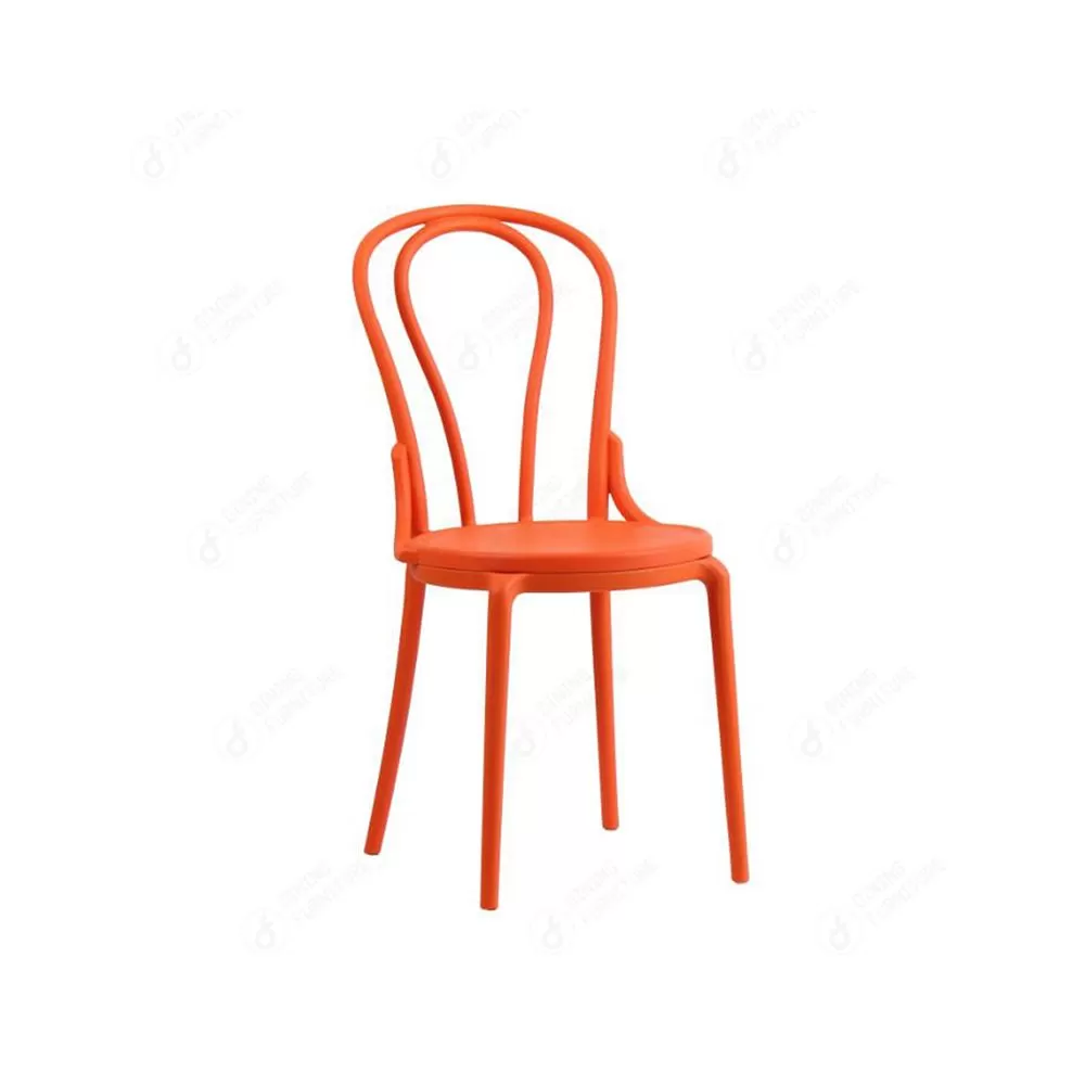 Sturdy Plastic Side Chairs with Hollow Backrest DC-N07