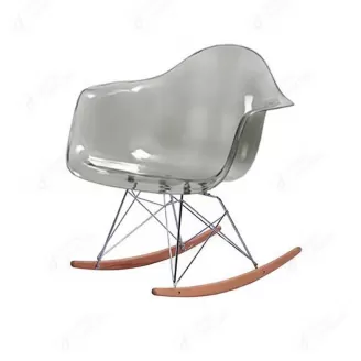 Acrylic Rocking Armchair Plastic Seat DC-P02PR