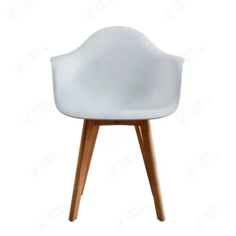 Short Wooden Legs Plastic Armchairs DC-P02G