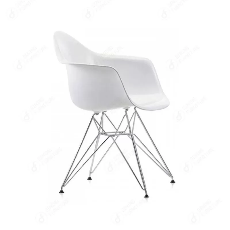 Plastic Dining Chair with Thin Iron Legs DC-P02M