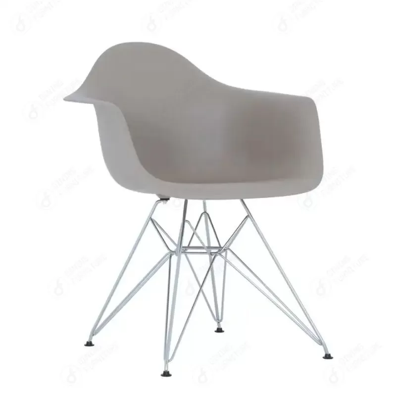 Plastic Dining Chair with Thin Iron Legs DC-P02M