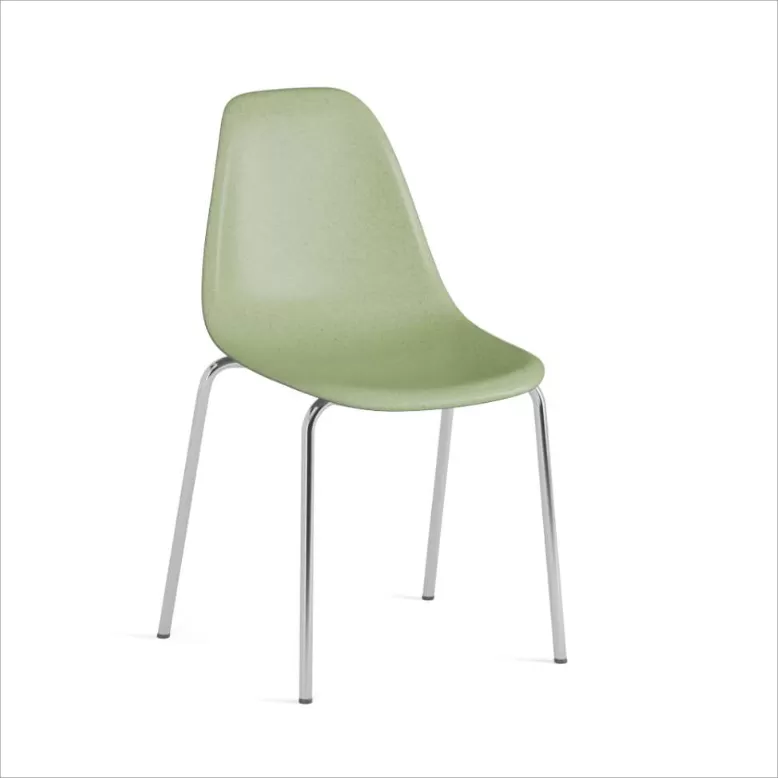 Colourful Plastic Dining Chair With Tube Base DC-P01E