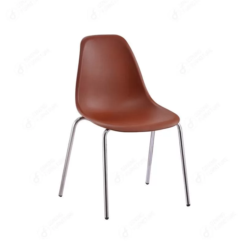 Colourful Plastic Dining Chair With Tube Base DC-P01E