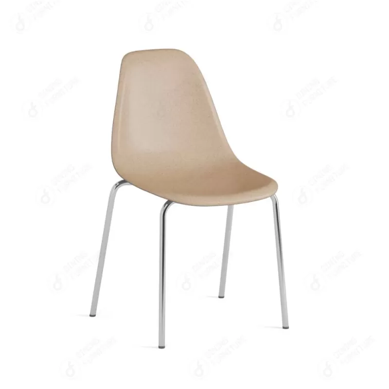 Colourful Plastic Dining Chair With Tube Base DC-P01E