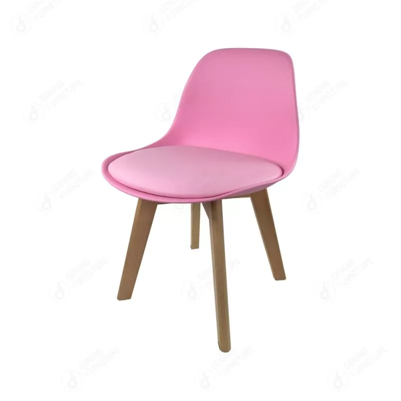 Plastic Wooden Leg Children's Chair DC-P03K