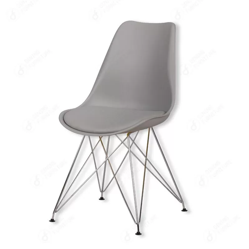 Plastic Dining Chair with Thin Iron Legs DC-P03M