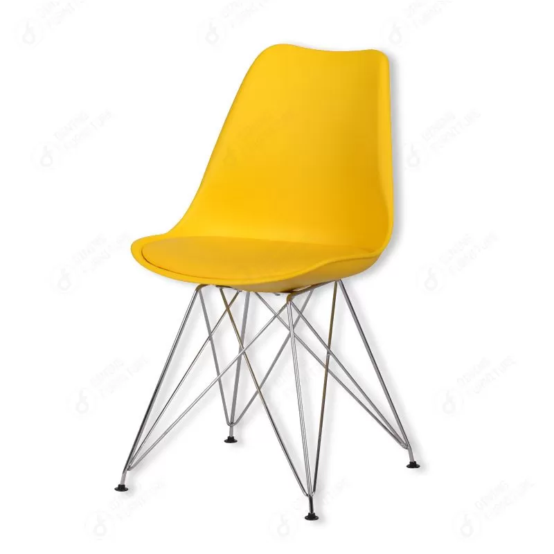 Plastic Dining Chair with Thin Iron Legs DC-P03M