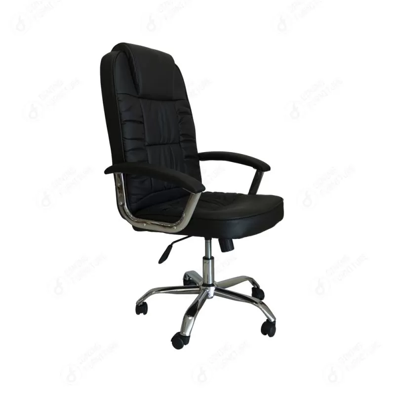 Leather Round Radial Leg Office Chair DC-B05