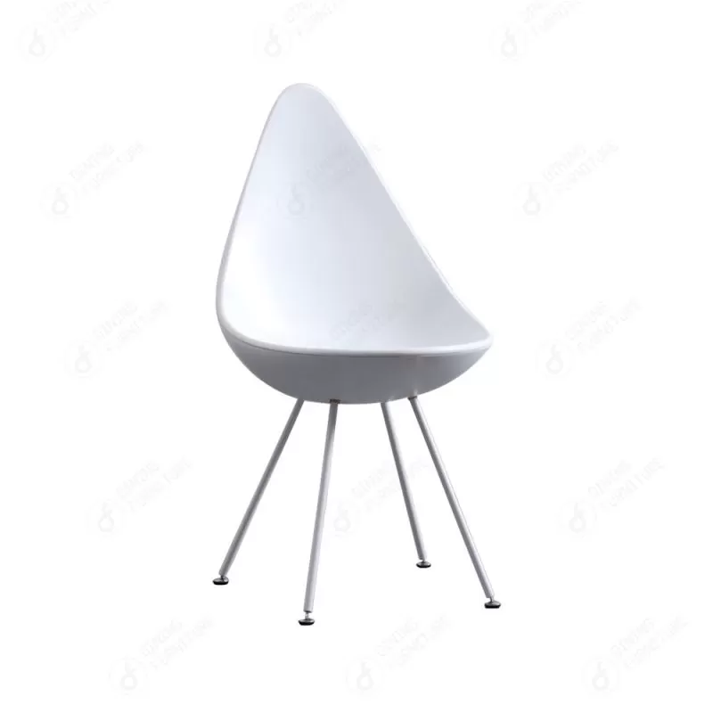 Drop-Shaped Plastic Metal Leg Chair DC-P12