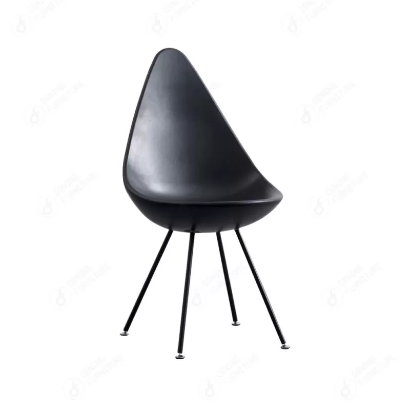 Drop-Shaped Plastic Metal Leg Chair DC-P12