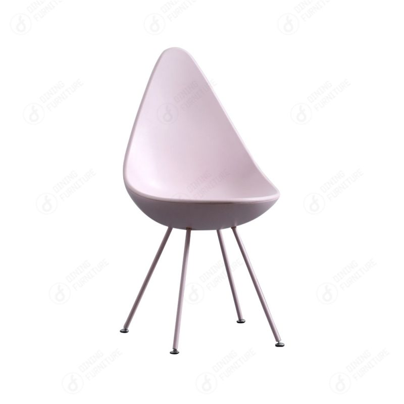 Drop-Shaped Plastic Metal Leg Chair DC-P12