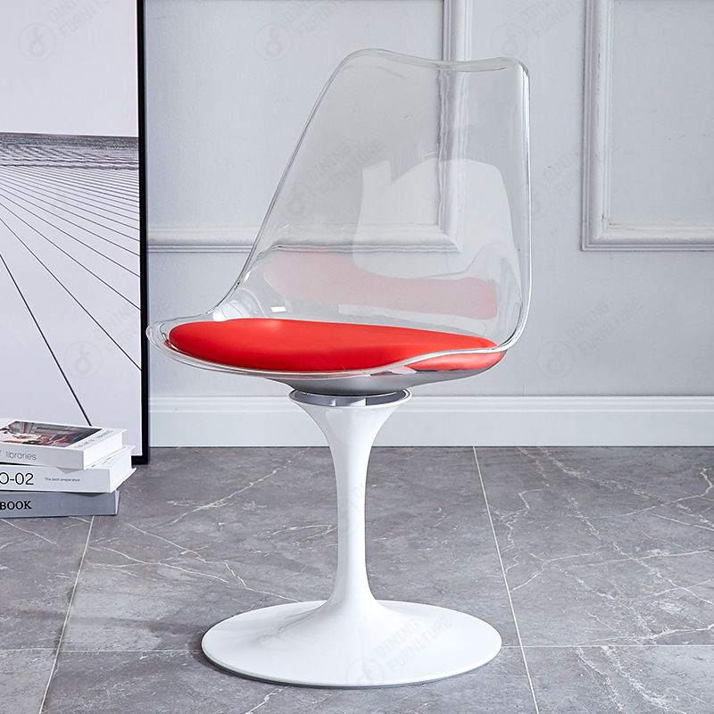 Transparent Backrest Plastic Chair with Colorful Cushions DC-P03PY