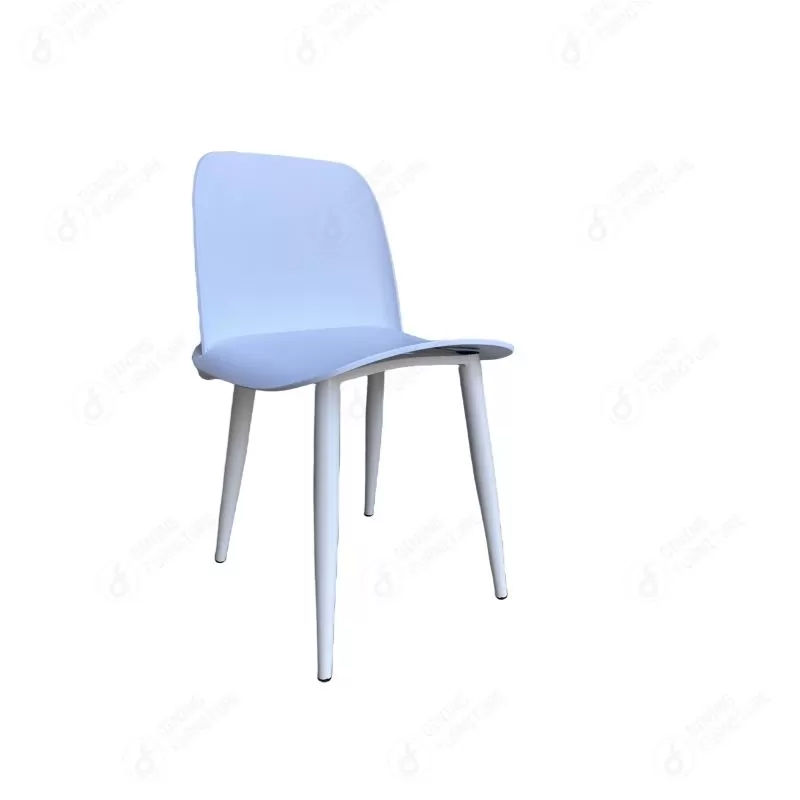 Plastic Dining Chair with Iron Legs DC-P81