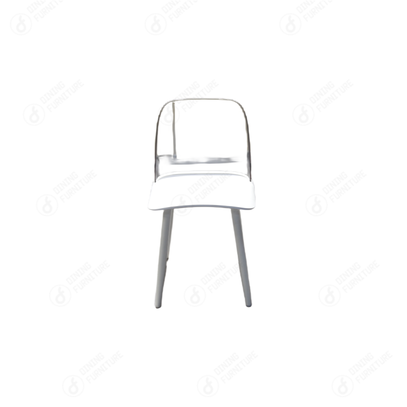 Plastic Chair with Clear Back and Iron Legs DC-P81P