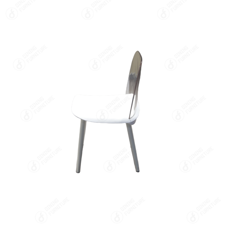 Plastic Chair with Clear Back and Iron Legs DC-P81P