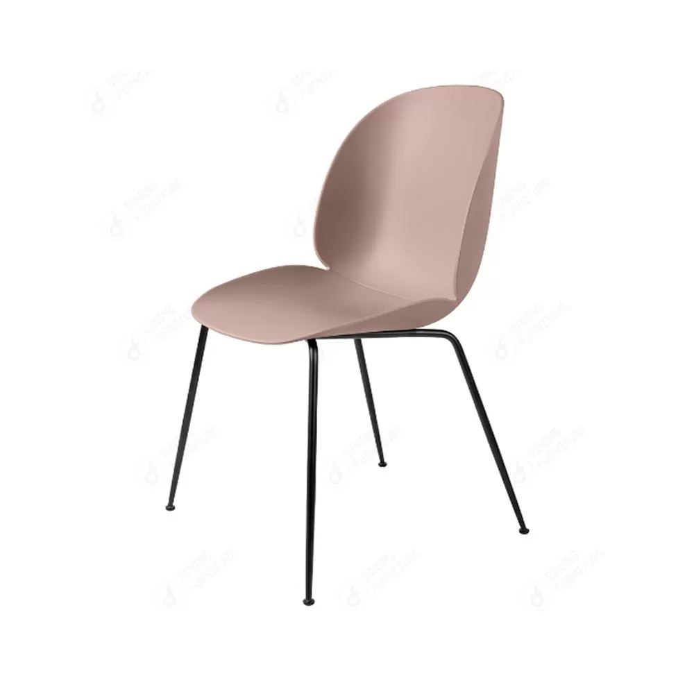 Colours Plastic Dining Chair with Iron Legs DC-P30