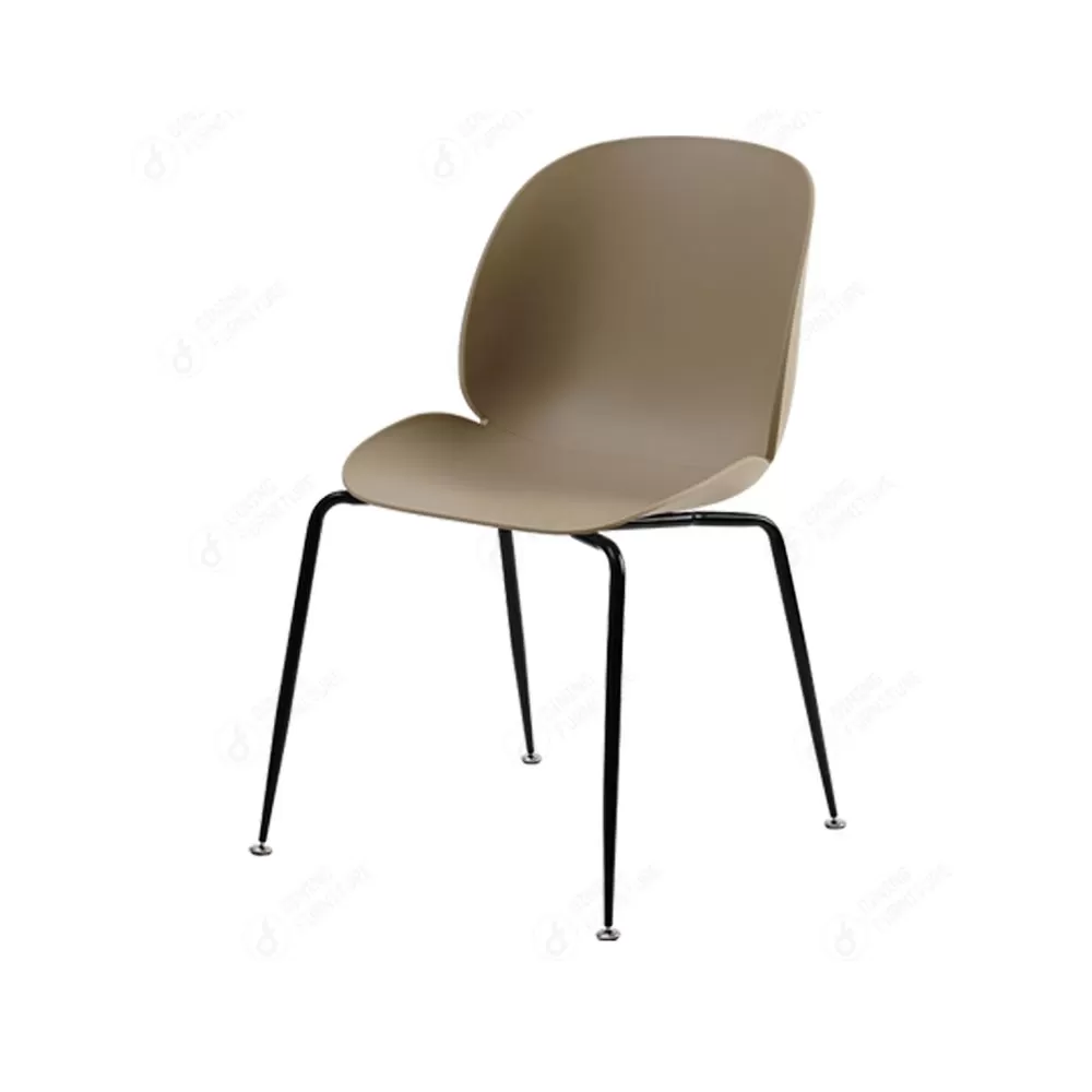 Colours Plastic Dining Chair with Iron Legs DC-P30