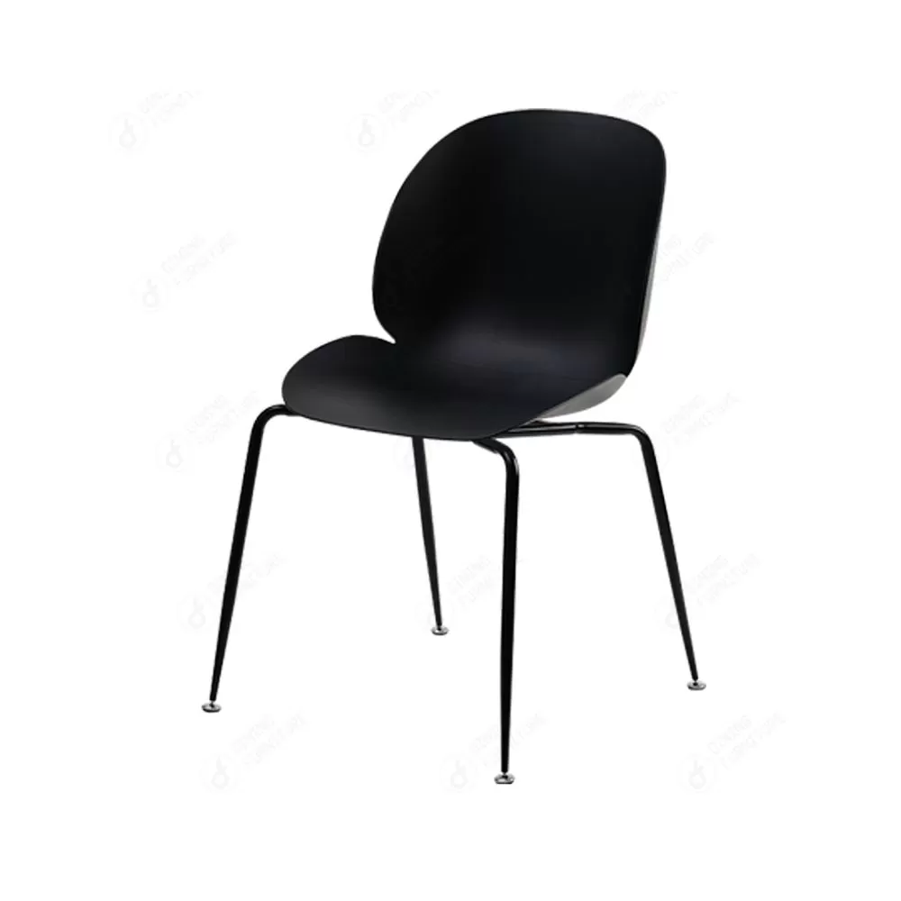 Colours Plastic Dining Chair with Iron Legs DC-P30