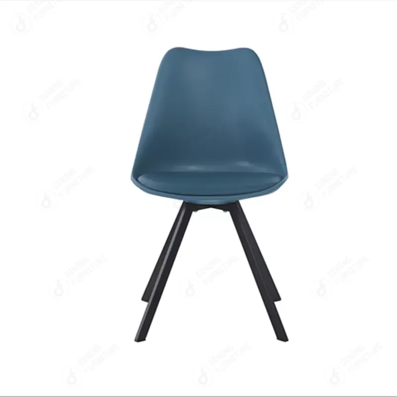 Multi-Colored Plastic Iron Leg Dining Chair DC-P03D