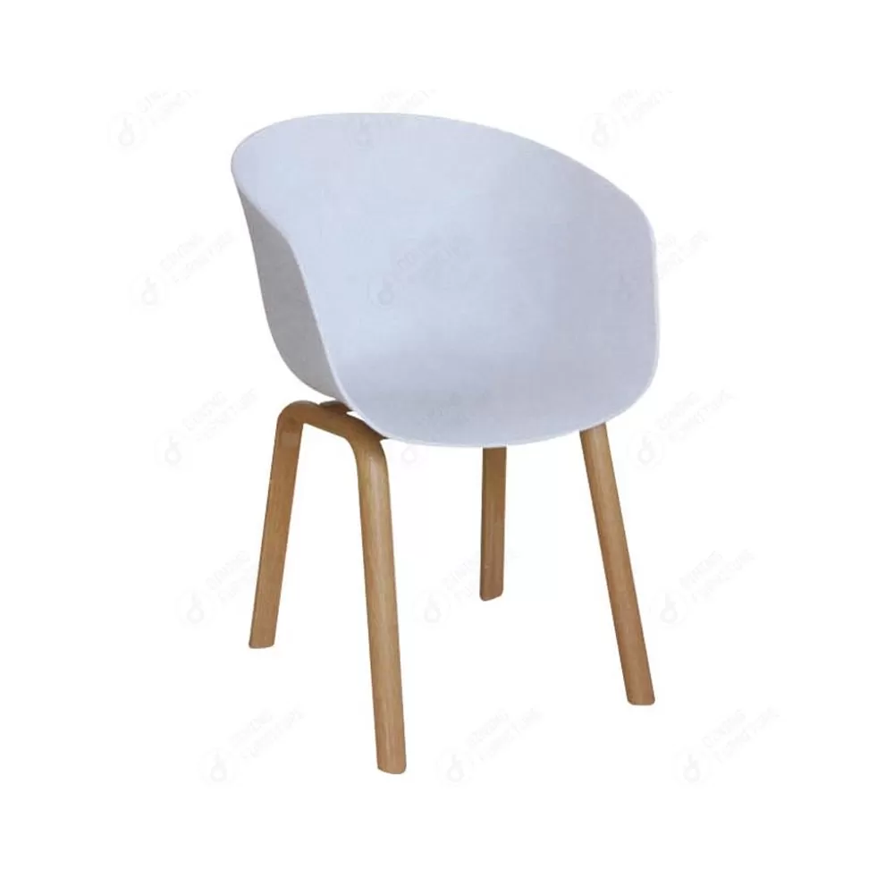 Wooden/Metal Legs Plastic Chairs PP Cafe Seating DC-P07A