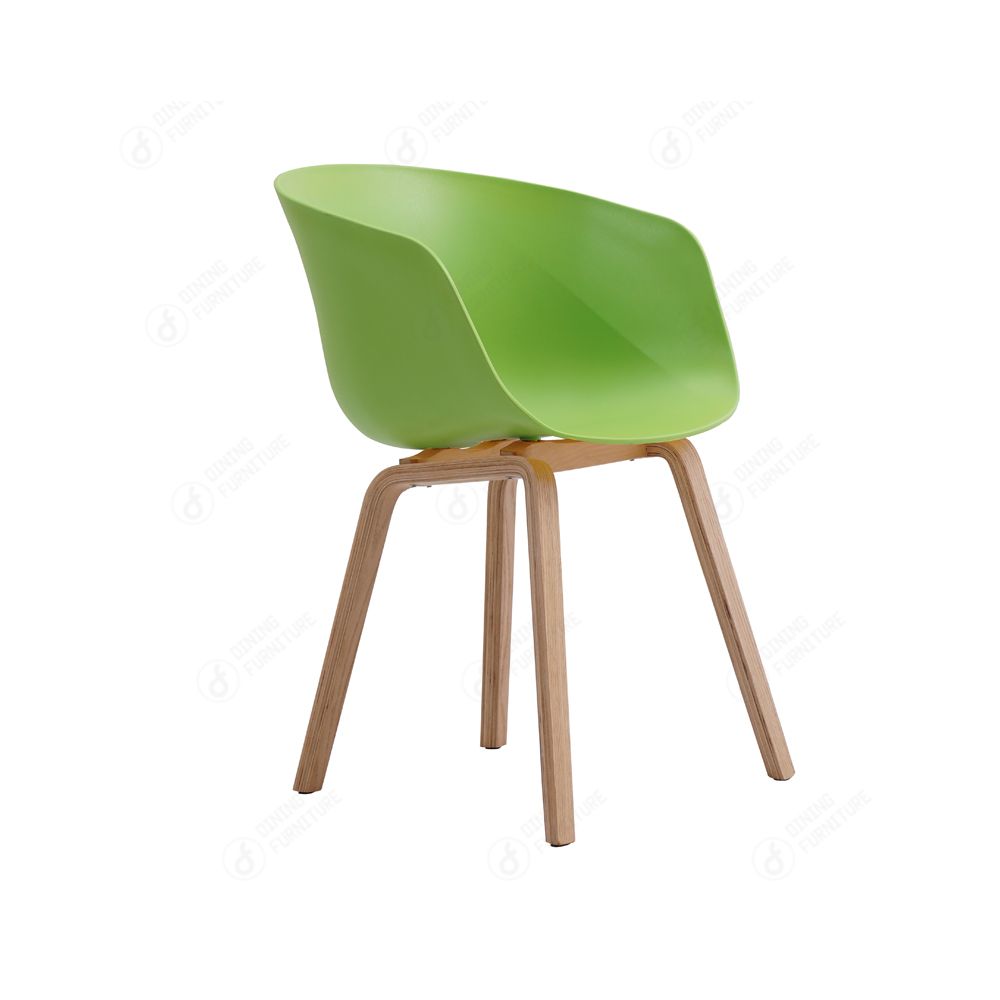 Wooden/Metal Legs Plastic Chairs PP Cafe Seating DC-P07A