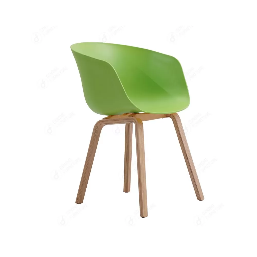 Wooden/Metal Legs Plastic Chairs PP Cafe Seating DC-P07A