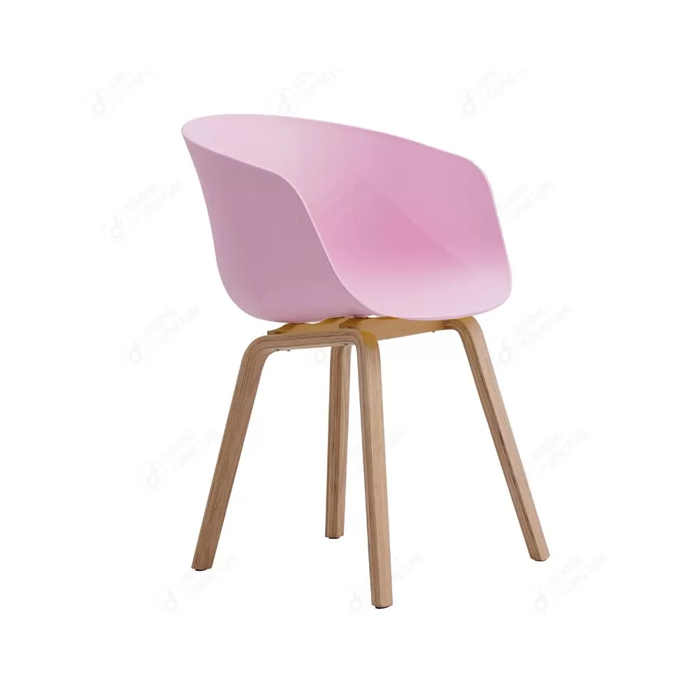 Wooden/Metal Legs Plastic Chairs PP Cafe Seating DC-P07A