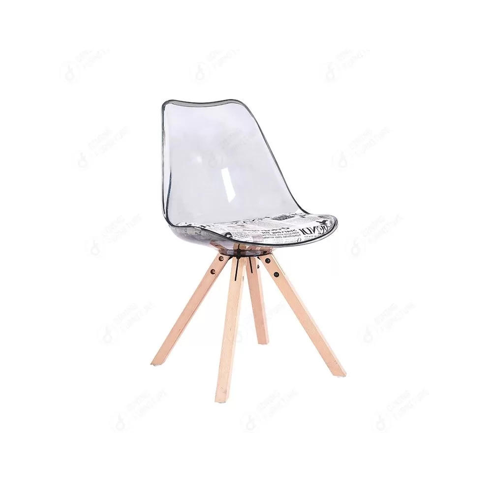 Transparent Plastic Studio Coffee Dining Chair DC-P03PD