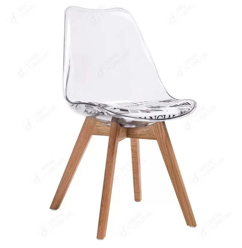 Transparent Plastic Studio Coffee Dining Chair DC-P03PD