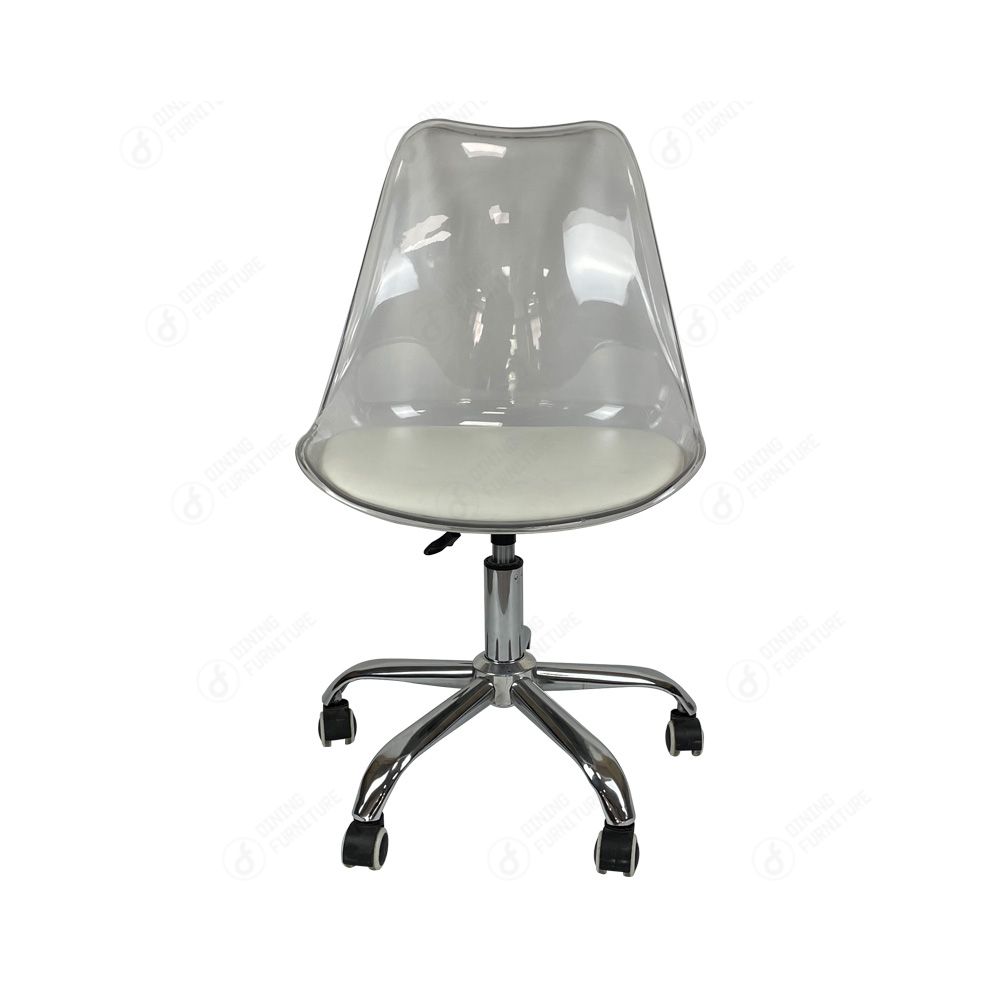 Swivel Chair Height Adjustable Plastic Home Office Chair with Wheels DC- P03PF