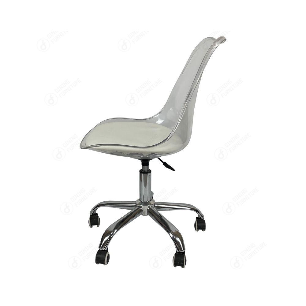 Swivel Chair Height Adjustable Plastic Home Office Chair with Wheels DC- P03PF