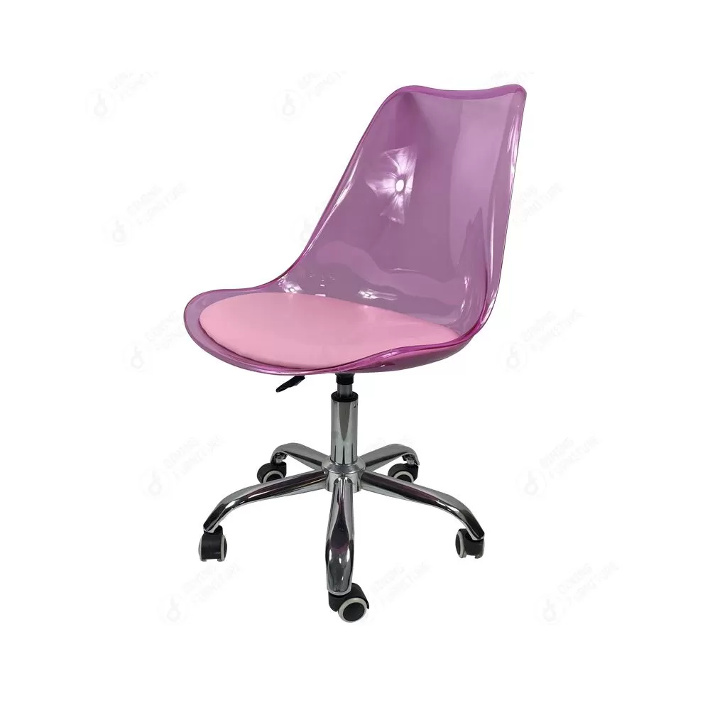 Swivel Chair Height Adjustable Plastic Home Office Chair with Wheels DC- P03PF