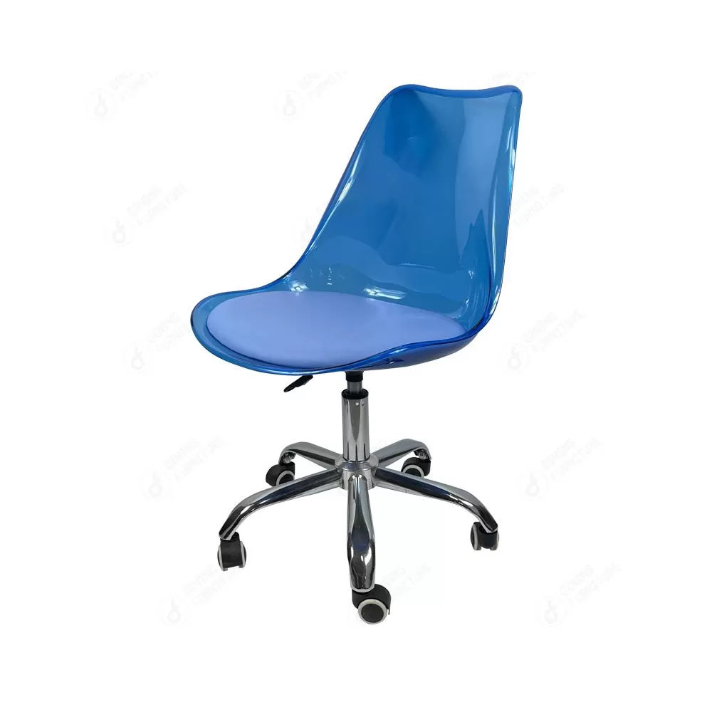 Swivel Chair Height Adjustable Plastic Home Office Chair with Wheels DC- P03PF