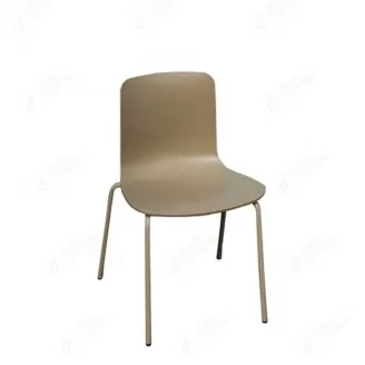 Plastic Dining Chair with Iron Legs and No Armrests DC-P88